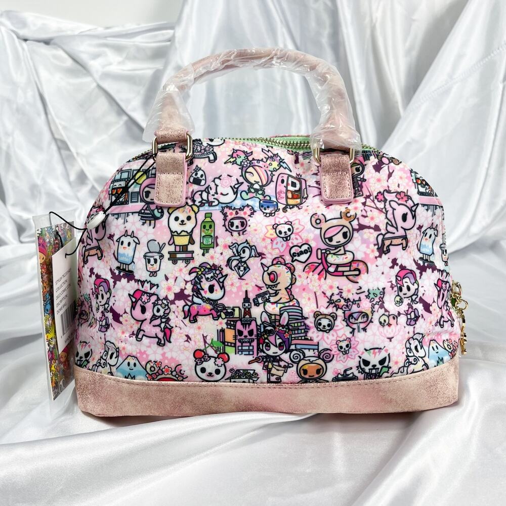 Tokidoki Hanami Picnic Dome Bag Pink Kawaii Purse SDCC 2022 Cherry Blossom NWT - Picture 2 of 9